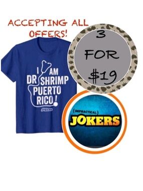 3/$19 Impractical Jokers short sleeve T-shirt